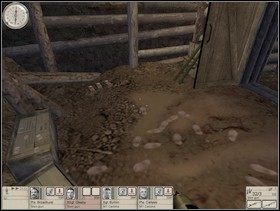 Zabitemu przy stole Niemcowi zabierz klucz do pomieszczenia z dynamitem - Misja 3 Guardian Angels (3) | Operacja Houndsmith | Hidden and Dangerous 2 - Hidden and Dangerous 2: Drużyna Szabla - poradnik do gry