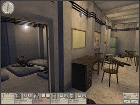 Wstrzymaj oddech i szybko wparuj do pomieszczenia na wprost, piorunem załatw Fryca pod ścianą celującego z pistoletu maszynowego do dwóch francuskich jeńców (albo on załatwi Francuzów) - Misja 3 Guardian Angels (3) | Operacja Houndsmith | Hidden and Dangerous 2 - Hidden and Dangerous 2: Drużyna Szabla - poradnik do gry