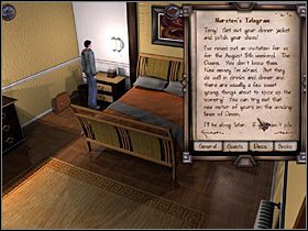 Po drugiej stronie łóżka, w górnej szufladzie komody znalazłem kartkę, której treść odsyłała mnie do Biblii, tej, którą znalazłem u panny Brent - ROZDZIAŁ I - cz.11 | Agatha Christie I Nie Było Już Nikogo - Agatha Christie: I Nie Było Już Nikogo - poradnik do gry