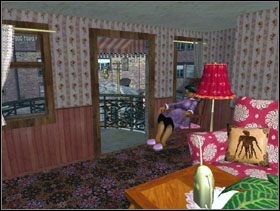 Na piętrze zabierasz zdjęcie z góry Rushmore wiszące przy schodach [obrazek 1] wchodzisz do pokoju na tym piętrze i idziesz porozmawiać z panią Schreiber [obrazek 2] - Las Vegas | Solucja Lula 3D - Lula 3D - poradnik do gry