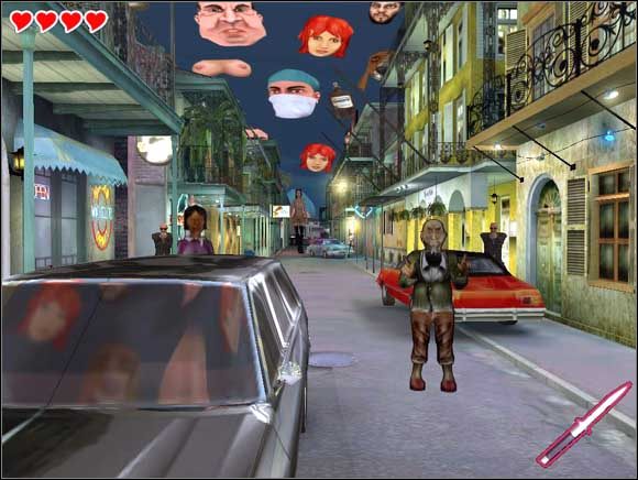 Tu używasz noży i zajmujesz się dwoma bramkarzami z klubu Wild Chicken - Nowy Orlean No 1 | Solucja Lula 3D - Lula 3D - poradnik do gry