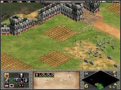 Gotowi do walki ruszyliśmy wzdłuż drogi, po drodze niszcząc wrogi kościół i ścinając paru wrogich kapłanów - The Siege of Paris | Kampania Joanny DArc w Age of Empires II - Age of Empires II: The Age of the Kings - poradnik do gry