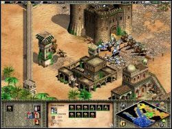 Wreszcie nadeszły pierwsze szturmy wroga - jedni uderzali z północy, drudzy - z zachodu, od strony morza - Lord of Arabia | Kampania Saladyna w Age of Empires II The Age of the Kings - Age of Empires II: The Age of the Kings - poradnik do gry