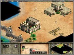 Saladyn nie tracił ani chwili - przejrzał dostępne siły i natychmiast zaczął rozbudowywać garnizon osady południowej - The Horns of Hattin | Kampania Saladyna w Age of Empires II The Age of the Kings - Age of Empires II: The Age of the Kings - poradnik do gry