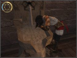 Przejdź w prawo, przy załomie opadnij na platformę pod tobą - Poradnik do gry - [01] The Ramparts (wały obronne) | Prince of Persia Dwa Trony - Prince of Persia: Dwa Trony - poradnik do gry