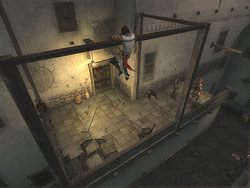 Podejdź do barierki ogradzającej taras - [03] The Streets of Babylon (ulice Babilonu) | Prince of Persia Dwa Trony - Prince of Persia: Dwa Trony - poradnik do gry