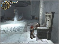 Wejdź do sali przez wnękę w suficie - [05] The Palace (pałac) | Prince of Persia Dwa Trony - Prince of Persia: Dwa Trony - poradnik do gry