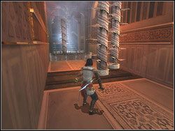 Udaj się na prawo, w głąb korytarza - [07] The Trapped Hallway (korytarz pułapek) | Prince of Persia Dwa Trony - Prince of Persia: Dwa Trony - poradnik do gry