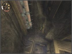 Za twoimi plecami wysunie się ze skały poprzeczna belka - [10] The Sewers (kanały) | Prince of Persia Dwa Trony - Prince of Persia: Dwa Trony - poradnik do gry