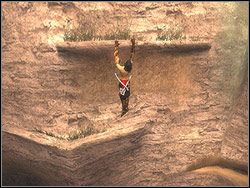 Przemieszczając się krótkimi skokami, przejdź na prawo do końca szczeliny - [11] The Tunnels (tunele) | Prince of Persia Dwa Trony - Prince of Persia: Dwa Trony - poradnik do gry