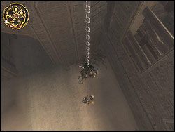 Zlokalizuj wiszący w oddali łańcuch (możesz włączyć widok panoramiczny) - [12] The Fortress (twierdza) | Prince of Persia Dwa Trony - Prince of Persia: Dwa Trony - poradnik do gry