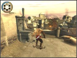 Biegnij bez tchu przed siebie, za załomem skieruj się na lewo - [13] The Lower City (dolne miasto) | Prince of Persia Dwa Trony - Prince of Persia: Dwa Trony - poradnik do gry