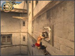 Podejdź do barierki na lewo od zamkniętych drzwi - [17] The Balconies (balkony) | Prince of Persia Dwa Trony - Prince of Persia: Dwa Trony - poradnik do gry