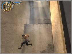 Skieruj się na prawo od fontanny, wejdź do niszy z kratą - [18] The Dark Alley (mroczna aleja) | Prince of Persia Dwa Trony - Prince of Persia: Dwa Trony - poradnik do gry