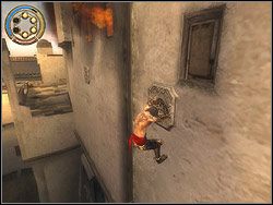 Stojąc na dachu spostrzeżesz Farah - [18] The Dark Alley (mroczna aleja) | Prince of Persia Dwa Trony - Prince of Persia: Dwa Trony - poradnik do gry