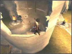 Wróć teraz do zrujnowanej baszty - [19] The Temple Rooftops (dachy świątyni) | Prince of Persia Dwa Trony - Prince of Persia: Dwa Trony - poradnik do gry