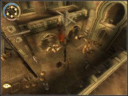 Idź na tył podwórka, koło gruzowiska znajdziesz wiklinowy kosz - [21] The Marketplace (rynek) | Prince of Persia Dwa Trony - Prince of Persia: Dwa Trony - poradnik do gry