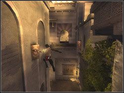 Tuż za wejściem zetrzyj się ze Strażnikiem, po czym udaj się korytarzem w lewo - [26] The Upper City (wyższe miasto) | Prince of Persia Dwa Trony - Prince of Persia: Dwa Trony - poradnik do gry