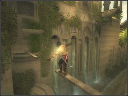 Przeskocz nad kanałem na kładkę po jego drugiej stronie - [27] The City Gardens (miejskie ogrody) | Prince of Persia Dwa Trony - Prince of Persia: Dwa Trony - poradnik do gry