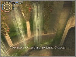 Podejdź do krawędzi tarasu i ustaw się tak, by mieć ścianę po swojej lewej stronie - [27] The City Gardens (miejskie ogrody) | Prince of Persia Dwa Trony - Prince of Persia: Dwa Trony - poradnik do gry