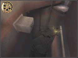 Wejdź na półkę, po czym opuść się na ręce z jej drugiej strony - [29] The Promenade (promenada) | Prince of Persia Dwa Trony - Prince of Persia: Dwa Trony - poradnik do gry