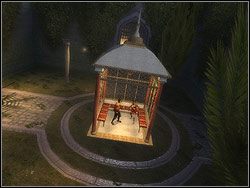 Po walce zwróć się w stronę tkwiącej opodal w windzie Farah - [32] The Palace Entrance (wejście do pałacu) | Prince of Persia Dwa Trony - Prince of Persia: Dwa Trony - poradnik do gry