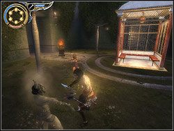 Wspólna wędrówka tradycyjnie kończy się trzęsieniem ziemi - [32] The Palace Entrance (wejście do pałacu) | Prince of Persia Dwa Trony - Prince of Persia: Dwa Trony - poradnik do gry