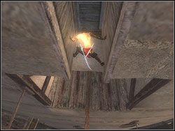 Po walce zerknij do góry, by zlokalizować wszystkie przydatne występy - [40] The Lower Tower (niższa wieża) | Prince of Persia Dwa Trony - Prince of Persia: Dwa Trony - poradnik do gry