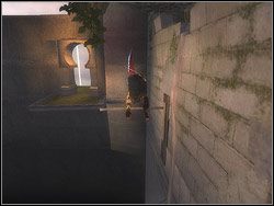 Podejdź do miejsca, gdzie brakuje kawałka barierki - [41] The Middle Tower (średnia wieża) | Prince of Persia Dwa Trony - Prince of Persia: Dwa Trony - poradnik do gry