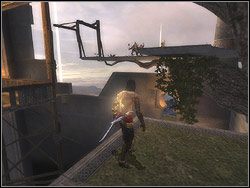 Przesuń kamienny blok ze środka podłogi do miejsca, gdzie stoi winda - [41] The Middle Tower (średnia wieża) | Prince of Persia Dwa Trony - Prince of Persia: Dwa Trony - poradnik do gry