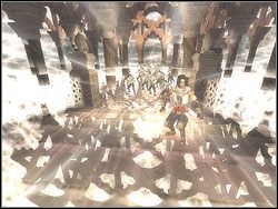 Wejdź na kładkę, po czym przeskocz na następną, obrotową - [44] The Mental Realm (umysłowy zakres) | Prince of Persia Dwa Trony - Prince of Persia: Dwa Trony - poradnik do gry