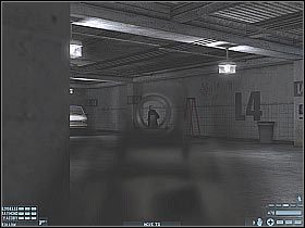 Po znalezieniu się na czwartym poziomie parkingu zacznij ostrożnie posuwać się do przodu - Poradnik do gry - [Misja 01] [Segment 1/3] South Africa | Rainbow Six Lockdown - Tom Clancys Rainbow Six: Lockdown - poradnik do gry