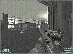 Skorzystaj teraz ze schodów prowadzących na wyższe piętro (#1) - [Misja 06] [Segment 2/2] University | Rainbow Six Lockdown - Tom Clancys Rainbow Six: Lockdown - poradnik do gry