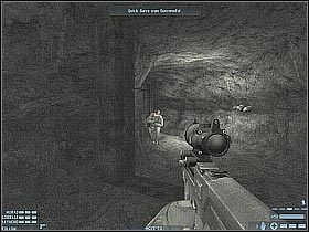 Po dotarciu do korytarza z kratami obróć się w prawo - [Misja 07] [Segment 1/3] Catacombs | Rainbow Six Lockdown - Tom Clancys Rainbow Six: Lockdown - poradnik do gry