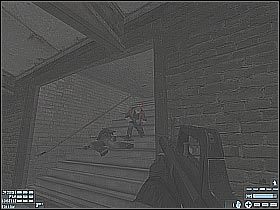 Aby zaliczyć tę część misji skieruj się do wskazywanego przez grę wyjścia (#1) - [Misja 08] [Segment 1/3] Distillery | Rainbow Six Lockdown - Tom Clancys Rainbow Six: Lockdown - poradnik do gry