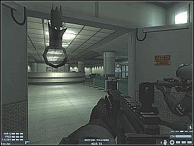 Po zlikwidowaniu wszystkich gostków skieruj się do oznaczonego przez grę wejścia do szpitala (#1) - [Misja 09] [Segment 2/2] Hospital | Rainbow Six Lockdown - Tom Clancys Rainbow Six: Lockdown - poradnik do gry