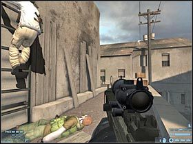 Z kolejną drabiną będzie podobnie - [Misja 12] [Segment 1/2] Marseilles | Rainbow Six Lockdown - Tom Clancys Rainbow Six: Lockdown - poradnik do gry