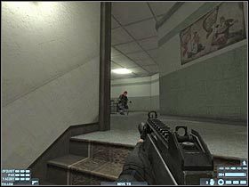 Jeśli chcesz możesz teraz zbadać sąsiednie pomieszczenie - [Misja 14] [Segment 1/2] Estate | Rainbow Six Lockdown - Tom Clancys Rainbow Six: Lockdown - poradnik do gry