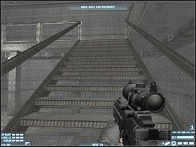 Aby zakończyć ten poziom skieruj się do ostatnich już, prawych drzwi (#1), które będziesz sobie musiał otworzyć - [Misja 15] [Segment 2/3] Mercenary Base | Rainbow Six Lockdown - Tom Clancys Rainbow Six: Lockdown - poradnik do gry