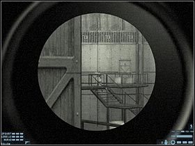 Obróć się i zacznij strzelać do gostków stojących przy maszynie - [Misja 15] [Segment 3/3] Mercenary Base | Rainbow Six Lockdown - Tom Clancys Rainbow Six: Lockdown - poradnik do gry