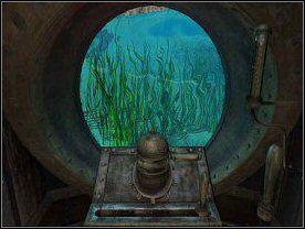 Obrotową dźwignią zawróciłem - jak się okazało - łódź i pchnąwszy wajchę z prawej ruszyłem do przodu - Part II | Solucja Riven The Sequel to Myst - Riven: The Sequel to Myst - poradnik do gry