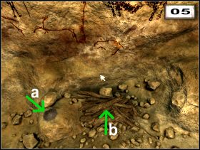 a - Black pigment (#8 ) b - Branches (#9 ) - Przedmioty | Pierwsza jaskinia | Secret of the Lost Cavern - Secret of the Lost Cavern: Tajemnica Zaginionej Jaskini - poradnik do gry