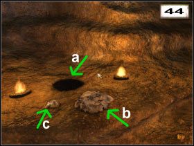 a - Powdered black pigment (#43 ) b - Piece of skin (#44 ) c - Resin (#45 ) - Przedmioty | Tika | Secret of the Lost Cavern - Secret of the Lost Cavern: Tajemnica Zaginionej Jaskini - poradnik do gry