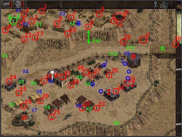 Przełącz się teraz na Snajpera (2) , który do tej pory stał cały czas bezrobotny tam gdzie zaczynał grę - Misja 8 Pyrotechnics | Commandos Za linią wroga - Commandos: Za linią wroga - poradnik do gry