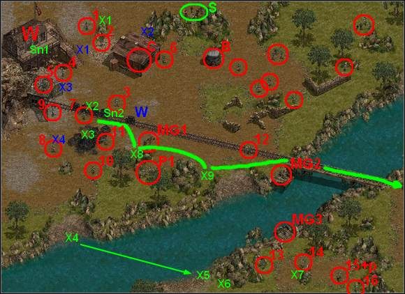 Nurek (3) na razie niech czeka koło łódki L - Misja 19 Frustrate Retaliation | Commandos Za linią wroga - Commandos: Za linią wroga - poradnik do gry