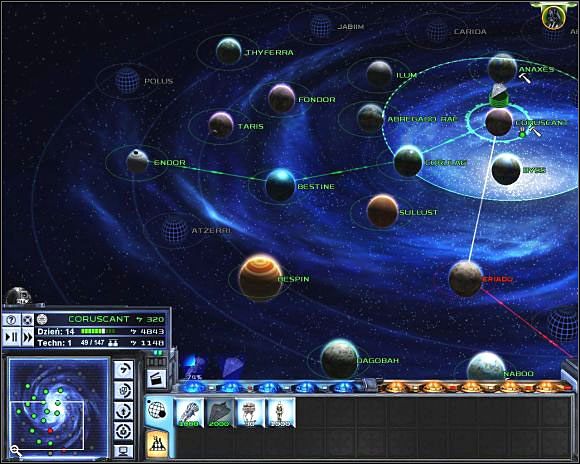 Szlak Endor-Bestine-Corulag-Corruscant to główna oś Imperium. Opanuj ją, a przyniesie spore zyski. - Misja 3 Zagrożenie ze strony piratów | Imperium | Star Wars Empire At War - Star Wars: Empire At War - poradnik do gry