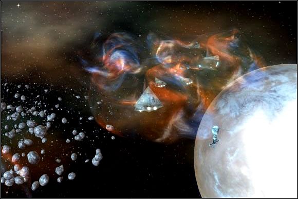 Statki schowane w mgławicy są niewidoczne dla wroga. Nie mogą jednak używać specjalnych zdolności. - Misja 11 W pogoni za księżniczką | Imperium | Star Wars Empire At War - Star Wars: Empire At War - poradnik do gry