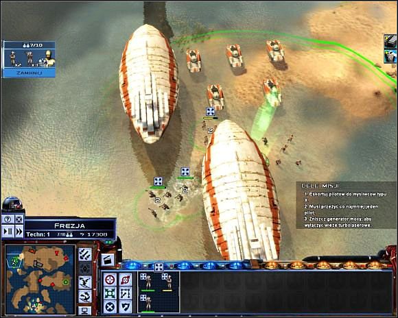 Kiedy zdobędziesz drugi punkt wsparcia, pójdzie już z górki. Będziesz miał przewagę liczebną i otwartą drogę do bazy. - Misja 3 Kradzież myśliwca typu X | Rebelia | Star Wars Empire At War - Star Wars: Empire At War - poradnik do gry