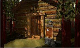 obok drewnianej chatki - Poradnik do gry Myst - MYST cz.1 - Myst - poradnik do gry