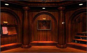 Usłyszysz dźwięk i zobaczysz, że regał przesuwa się, tym samym odblokowując sekretne przejście. - SELENITIC AGE cz.1 | Myst - Myst - poradnik do gry